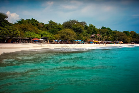 巴厘岛的海边浴场图片