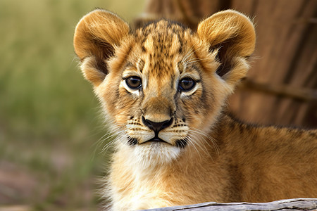 可爱的狮子幼崽图片