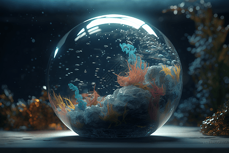 玻璃球里的世界图片