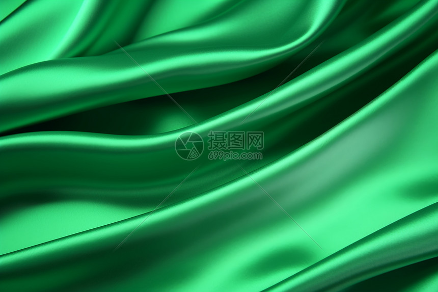 美丽绿色丝绸图片