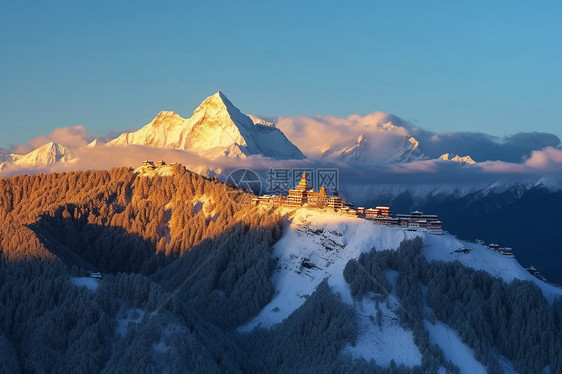 梅里雪山自然风光图片