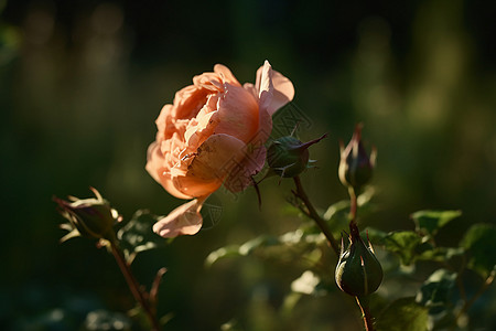 花园里的玫瑰背景图片