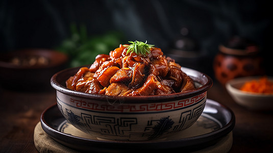 传统的中式红烧肉图片