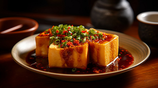 传统美味的臭豆腐图片