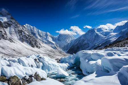 冰川雪山风景图片