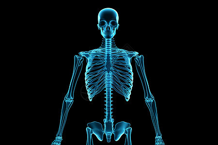 人体射线骨骼图片