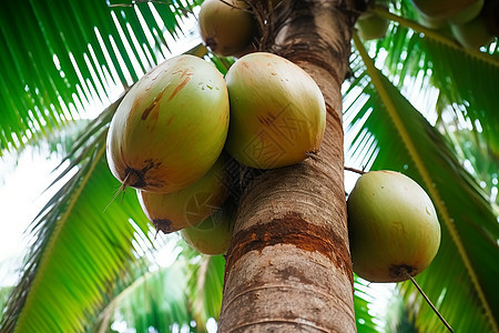 成熟的椰子图片