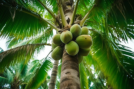 花园椰子树图片