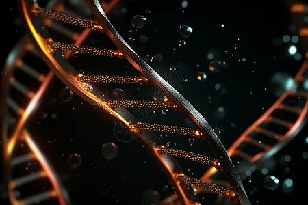 抽象DNA链的创意背景图片