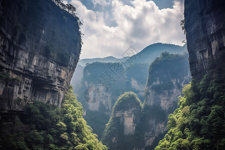 远处的山脉背景图片