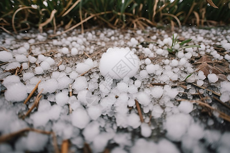 自然气候冰雹图片