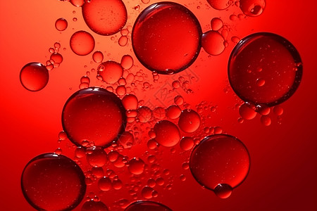 红色背景图不规则的气泡背景背景