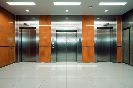 酒店电梯的入口背景图片