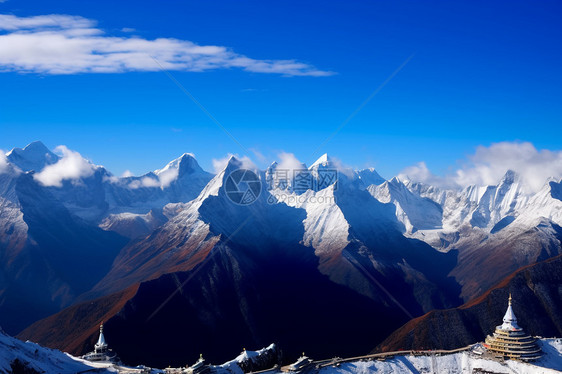 高海拔山峰图片