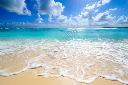 海边的夏日沙滩高清图片