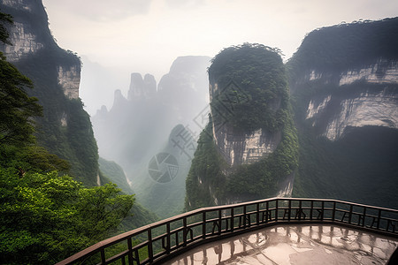 震撼的天门山图片