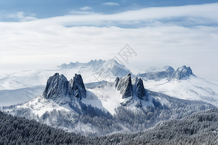 未开垦的雪山图片