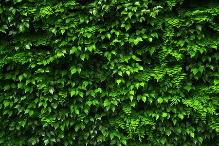 绿色的植物墙图片
