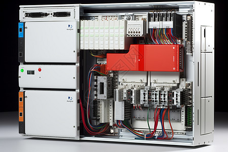 电力电器PLC自动化仪器背景