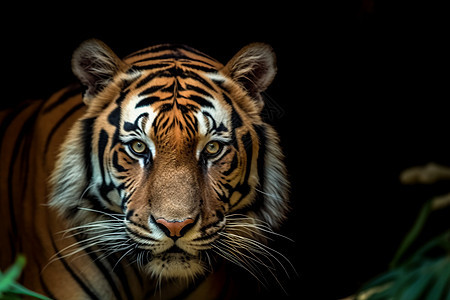 一只凶猛的老虎图片