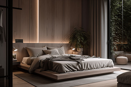 现代设计的卧室图片