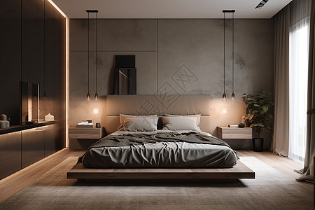 北欧风格的卧室图片