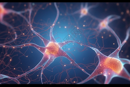 医疗神经元细胞背景图片