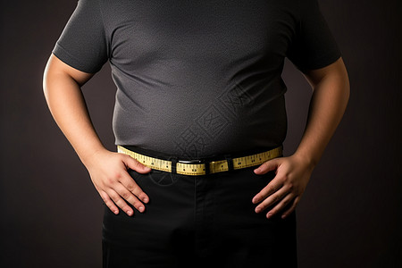 体重测量健康饮食保持身材背景