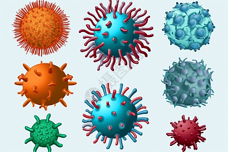 刺状病毒图片