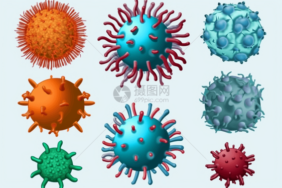 刺状病毒图片
