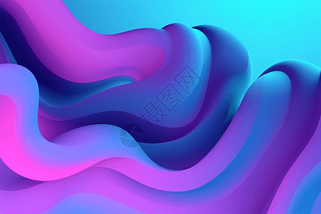 紫蓝全息液体图片
