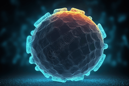 发光抽象病毒细胞背景图片