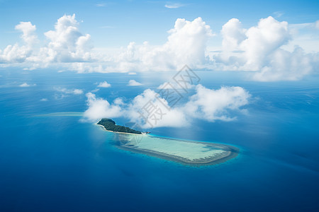 海上的小岛背景图片