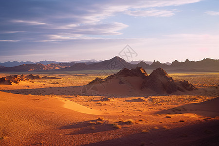 干枯缺水的沙漠背景图片