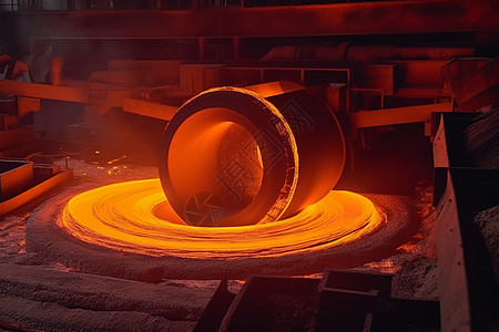 钢铁行业的热轧钢工艺图片