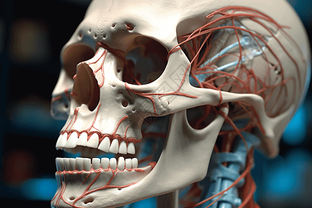 3D头部模型结构图高清图片