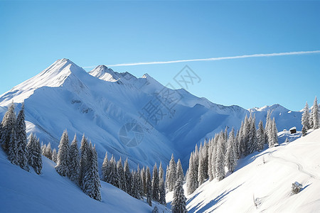 冬季室外滑雪场图片
