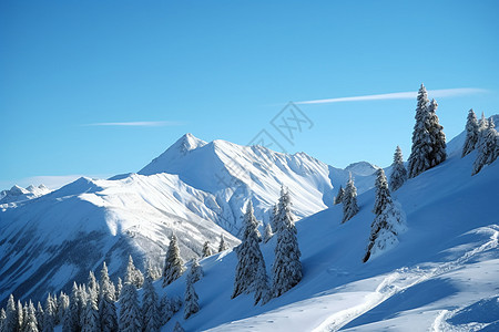 阿尔卑斯山脉的自然景观图片