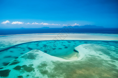 亚洲珊瑚礁岛屿背景图片