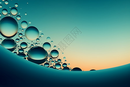水滴气泡背景图片