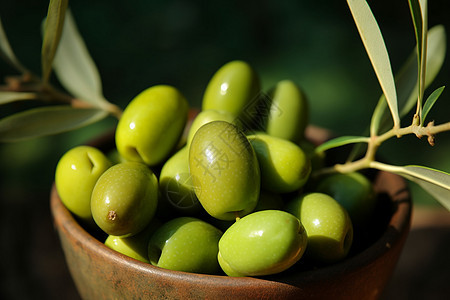 成熟橄榄果背景图片