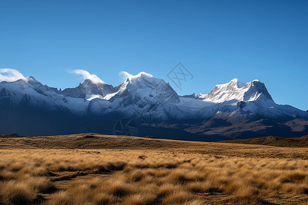 西藏高原雪山背景图片