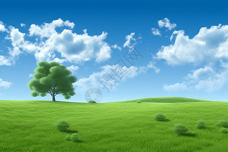 心旷神怡的草原背景图片
