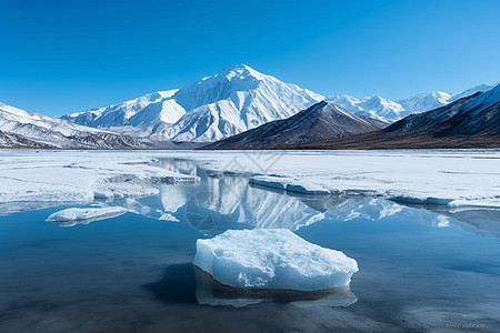 冰山与湖泊图片