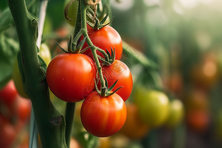 种植的红番茄图片
