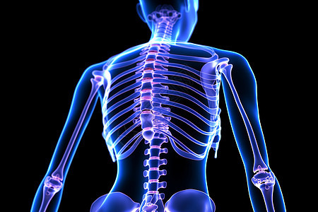 健康脊柱骨骼图片