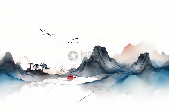 中国风绘画图片