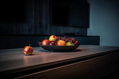 厨房的水果盘图片