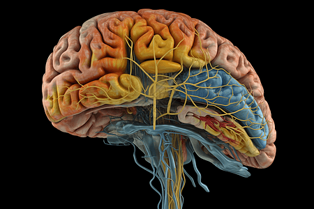 大脑的解刨图图片