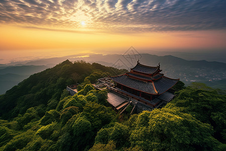 彩色天空蜀南竹海背景